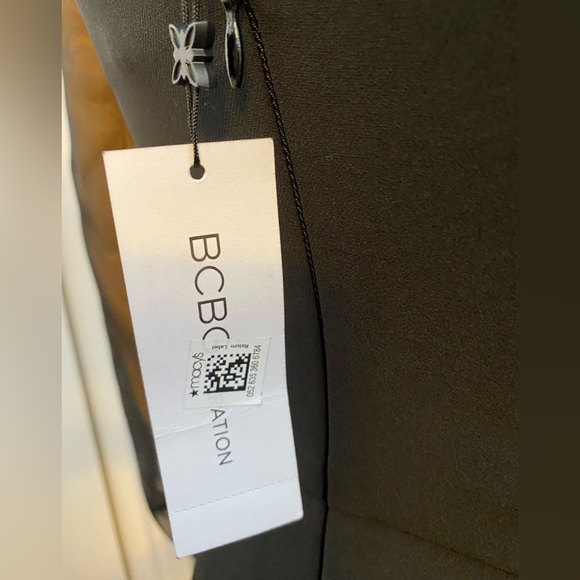 BCBG Generaton black 1 piece pant suit NWTs size 0 polyester/spandex 2 pockets - Picture 7 of 9